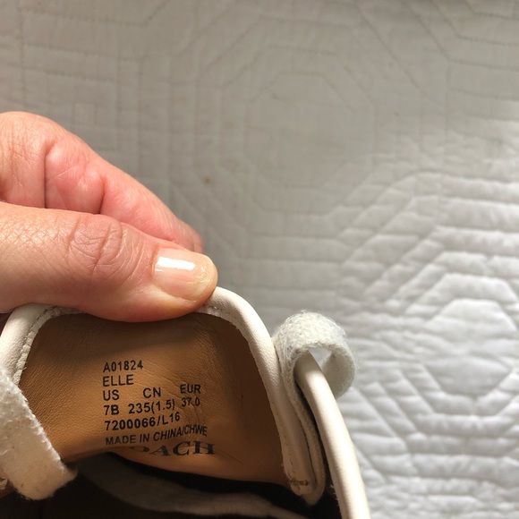 Coach leather sneakers size 37 - Picture 8 of 10